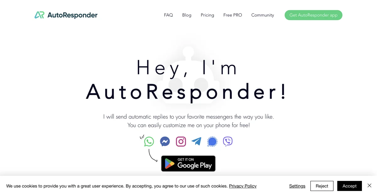 AutoResponder.ai - Chatbot Tự Động Gửi Trả Lời Cho Messenger