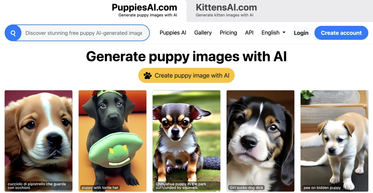 Create Adorable Puppy Images with AI | PuppiesAI.com