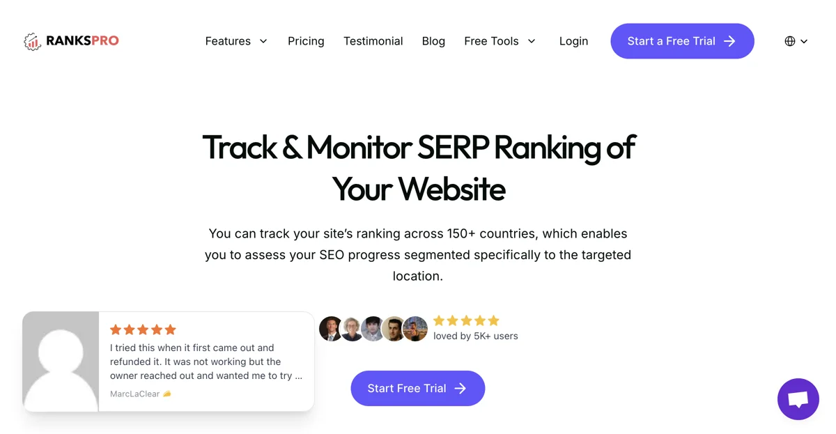 RanksPro.io: SEOランキングを簡単に追跡するツール