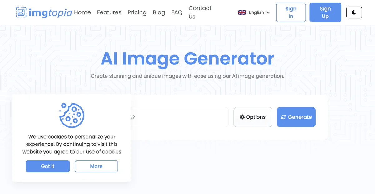 Create Stunning Images with imgtopia - The AI Image Generator