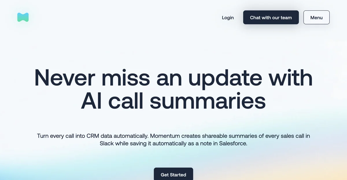 Boost Sales Efficiency with Momentum AI Call Summaries