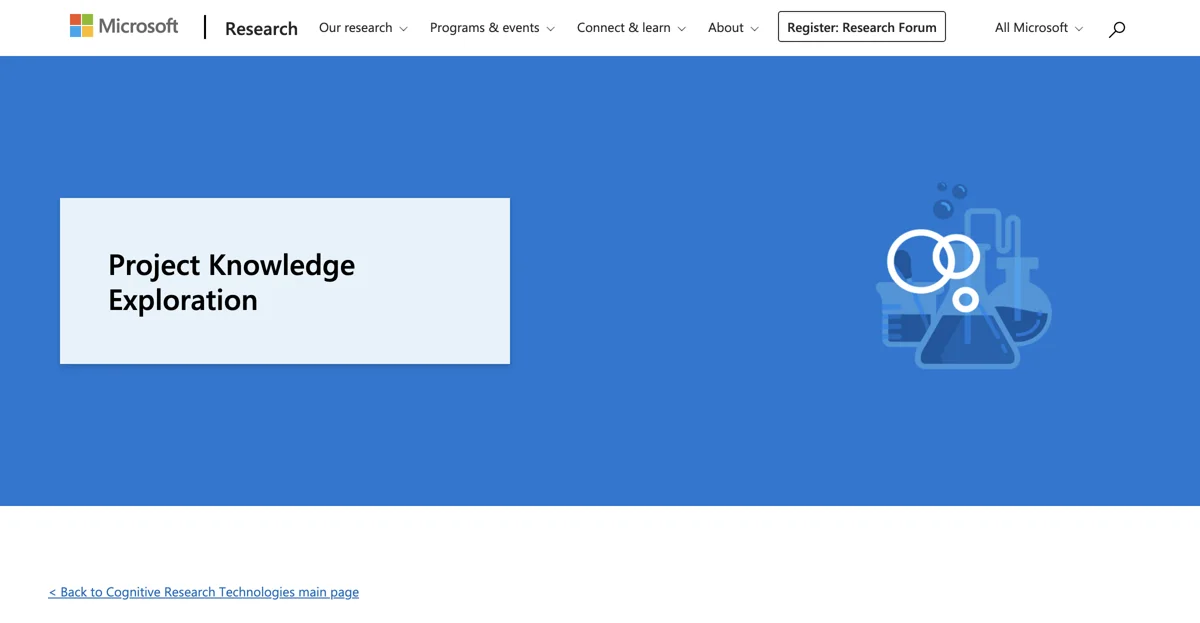 Explore Project Knowledge Exploration by Microsoft Research