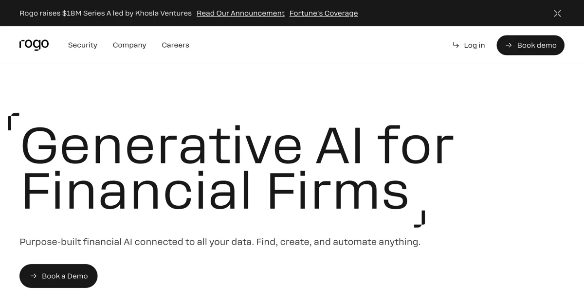 Rogo: Transforming Financial Firms with Generative AI