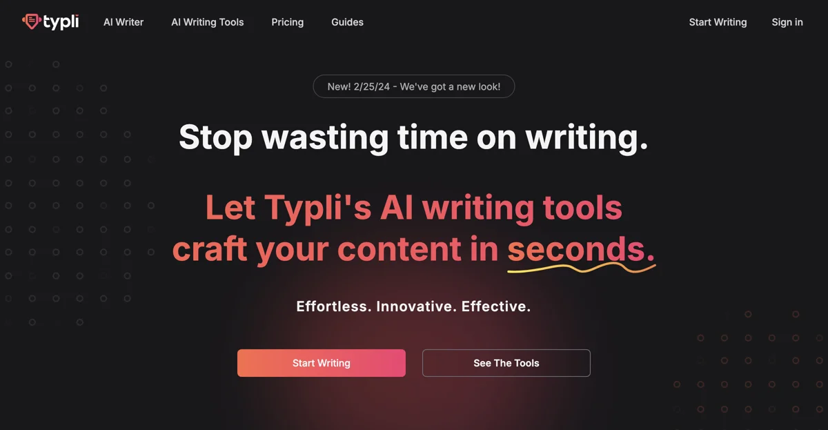 Typli.ai - Supercharge Your Writing with AI Tools