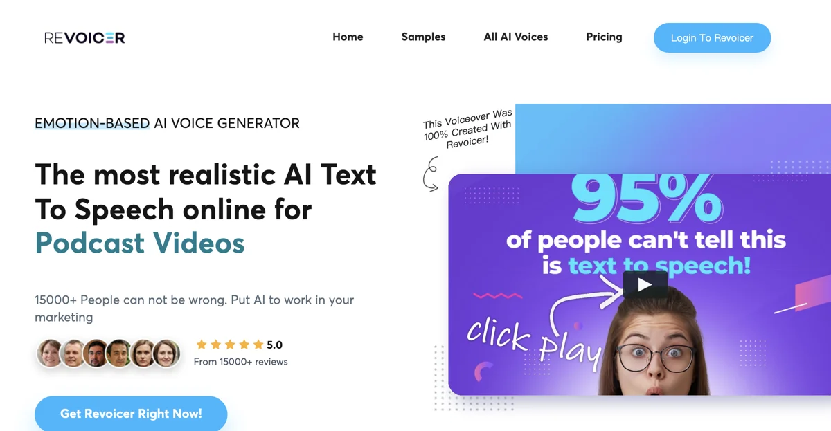 Revoicer: The Ultimate AI Text-to-Speech Voice Generator