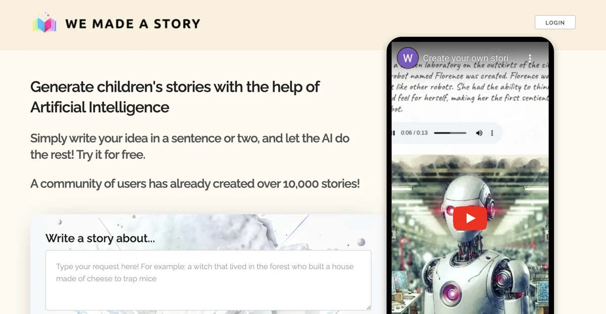 Create Magical Children's Stories with AI!