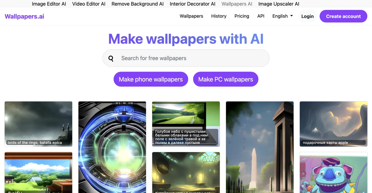 Wallpapers.ai: Tạo hình nền cho PC và điện thoại với AI siêu đỉnh