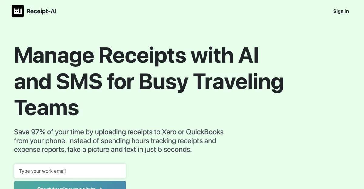 Receipt-AI: Effortless Receipt Management for Busy Teams