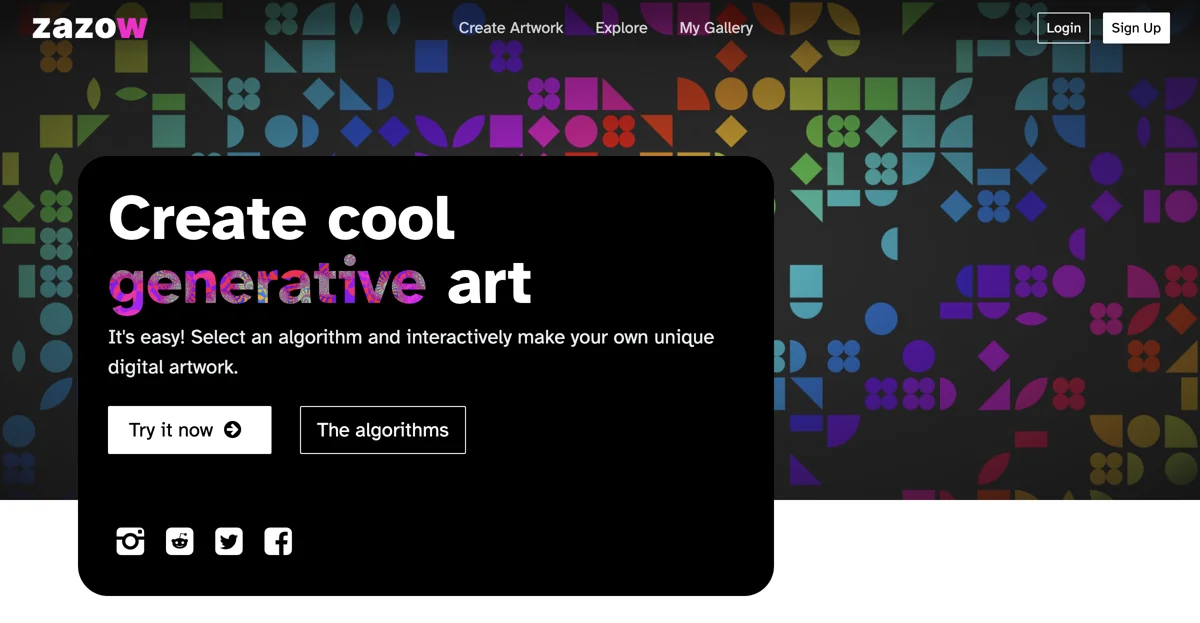 Create Stunning Generative Art with Zazow's Unique Algorithms