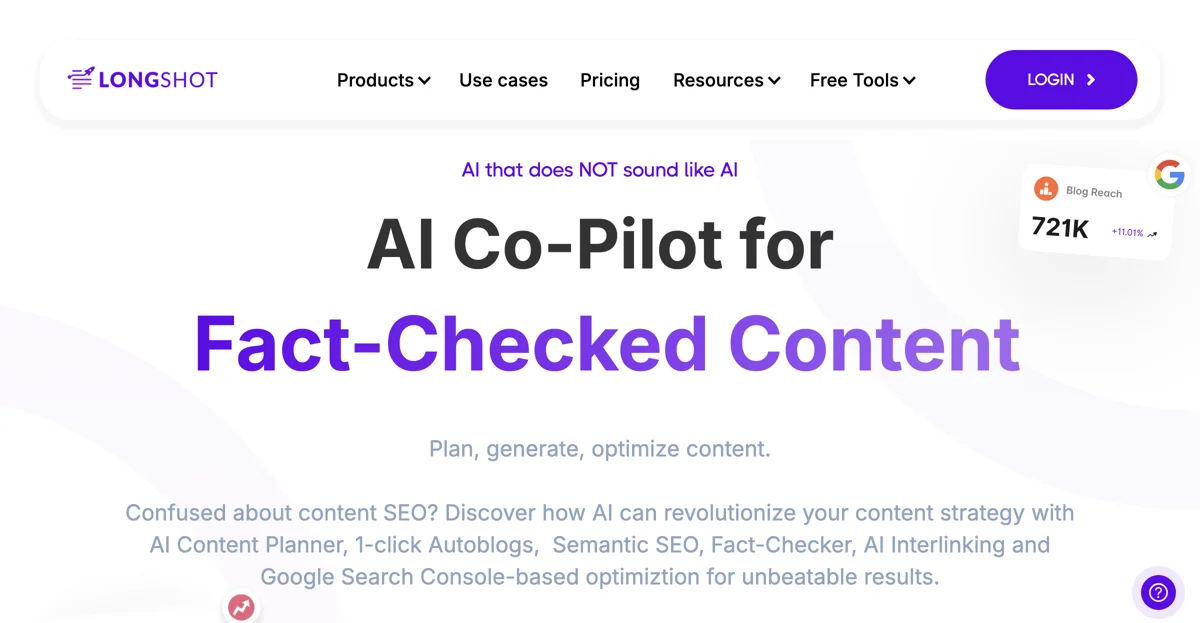 LongShot AI: Your Co-Pilot for Content Creation