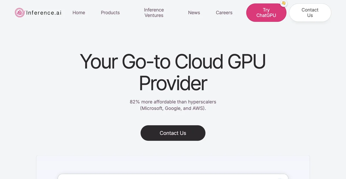 Inference.ai: Affordable Cloud GPU Services for AI