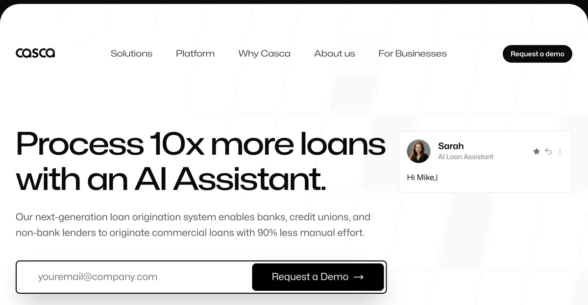 Casca: Revolutionizing Loan Origination with AI