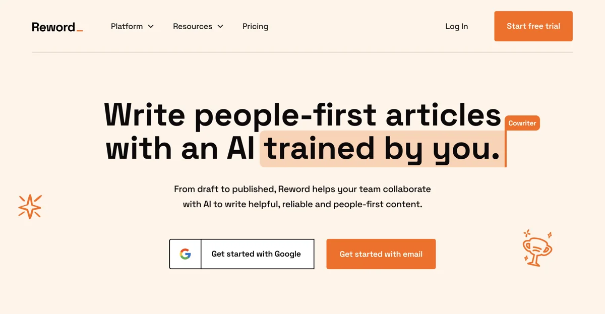 Reword: Your AI Writer for People-First Articles