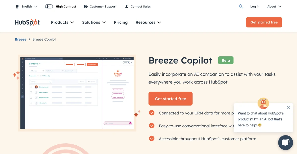 Boost Productivity in HubSpot with Breeze Copilot | HubSpot