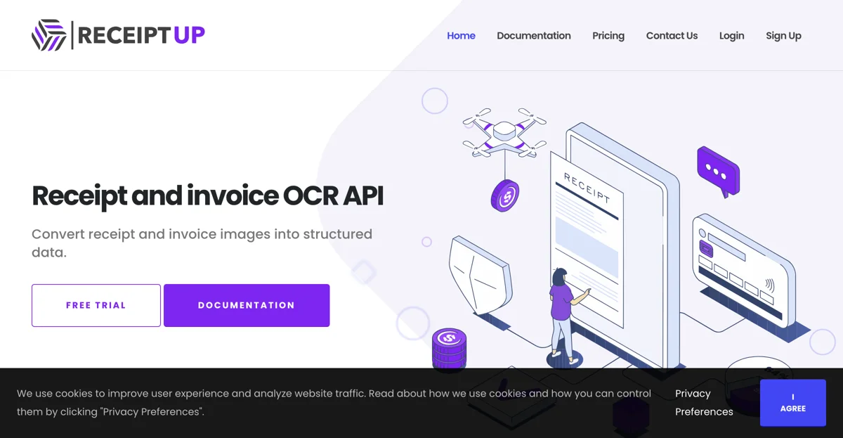 API OCR Biên Lai: Công Cụ Trích Xuất Dữ Liệu Chính Xác | ReceiptUp