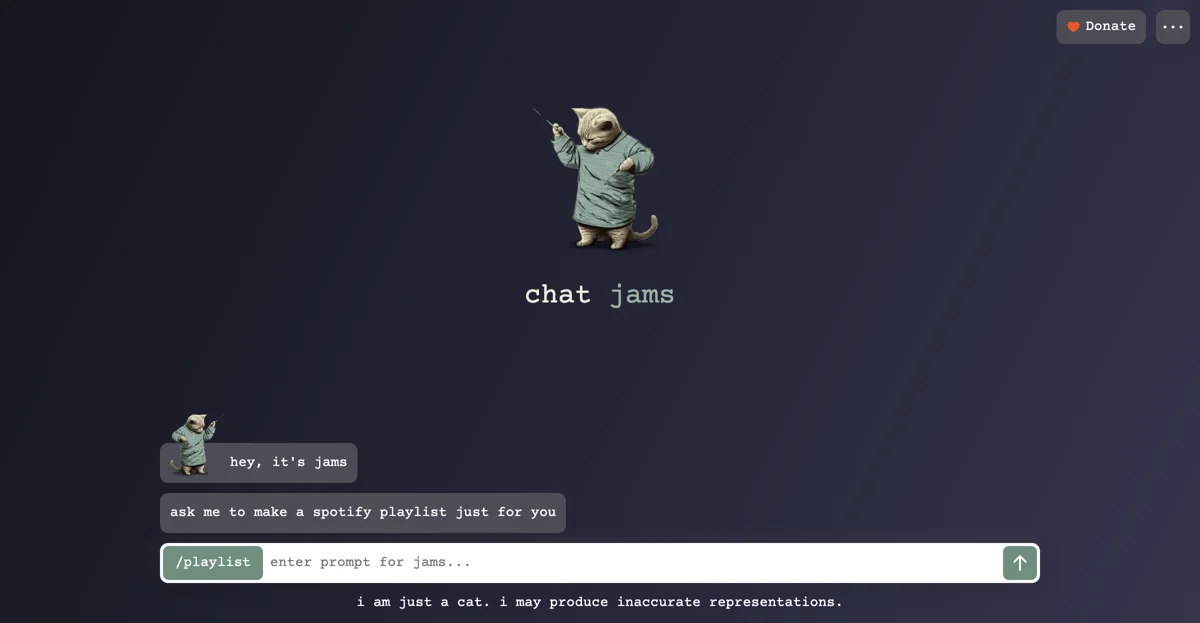 chat jams：为您打造专属 Spotify 歌单