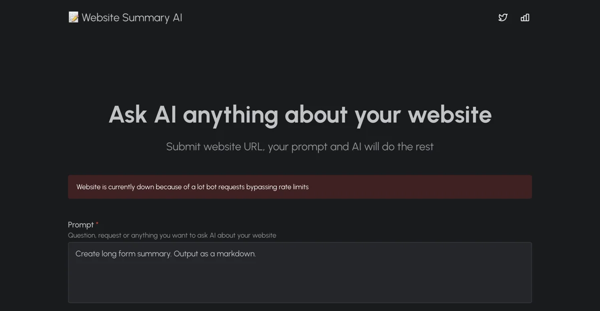 Website Summary AI: Ask Anything About Your Website