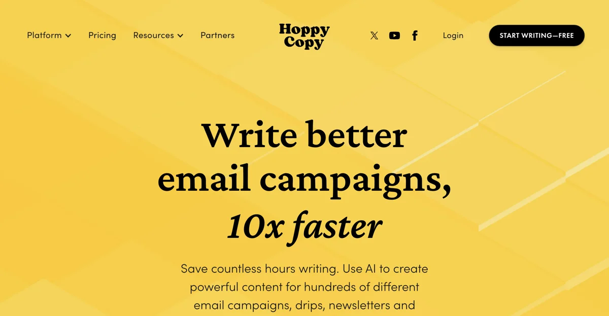 Hoppy Copy: AI Email Writing Platform for Marketers