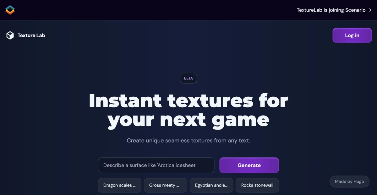 Texture Lab: Instant Textures for Game Development