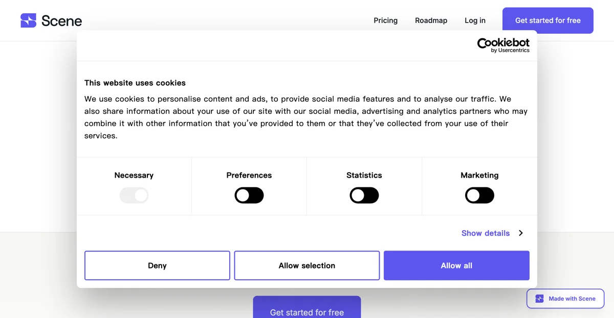 Create Better Websites with AI Using Scene