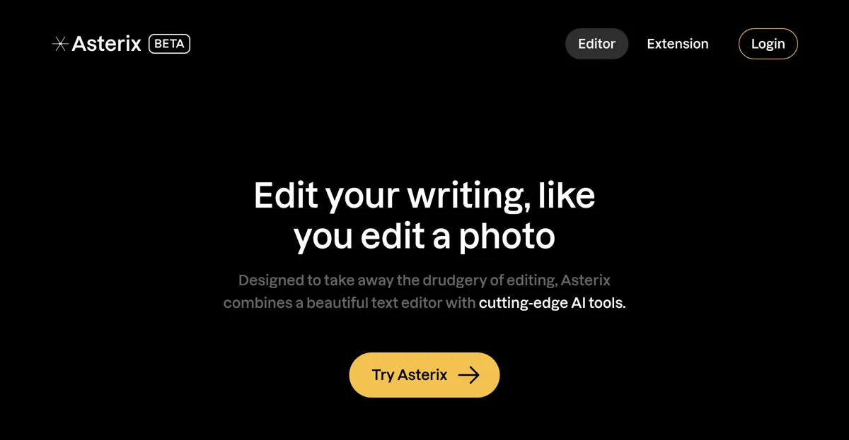 Asterix Writer: Elevate Your Writing with AI Editing Tools