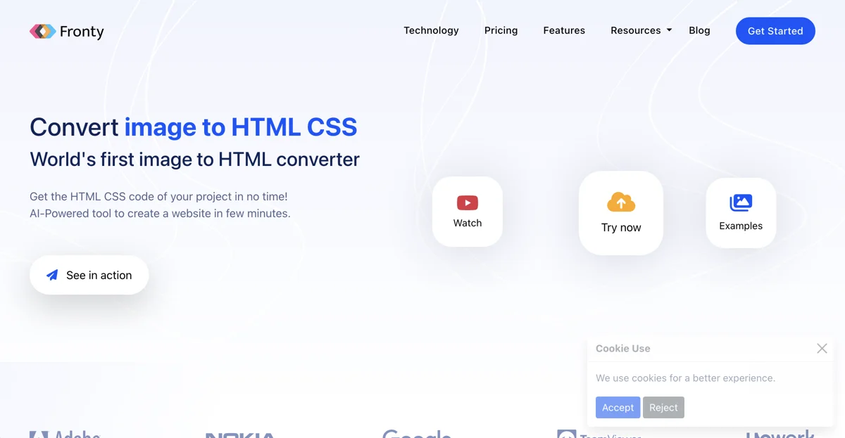 Transform Images to HTML CSS with Fronty: AI-Powered Converter