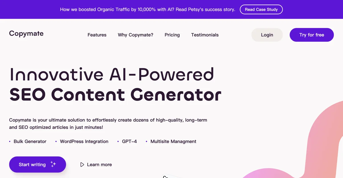 Boost Your SEO with Copymate: The Ultimate AI Content Generator