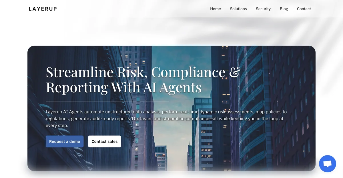 Layerup: AI Agent Platform for Risk & Compliance Management