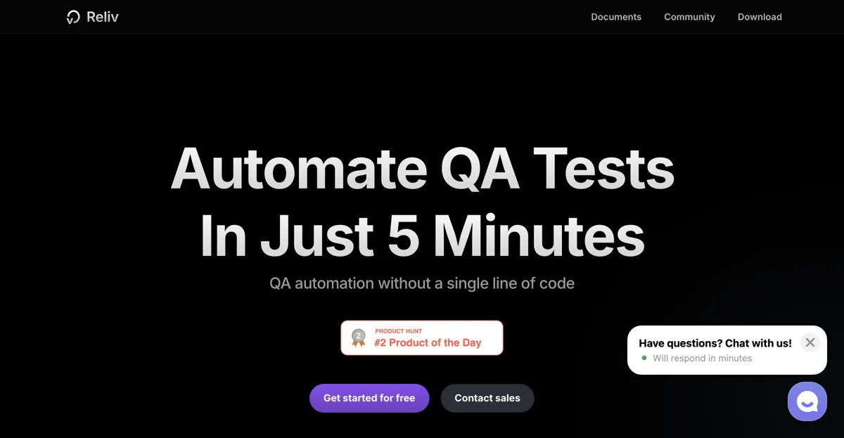 Reliv: Automate Your QA Tests Without Coding