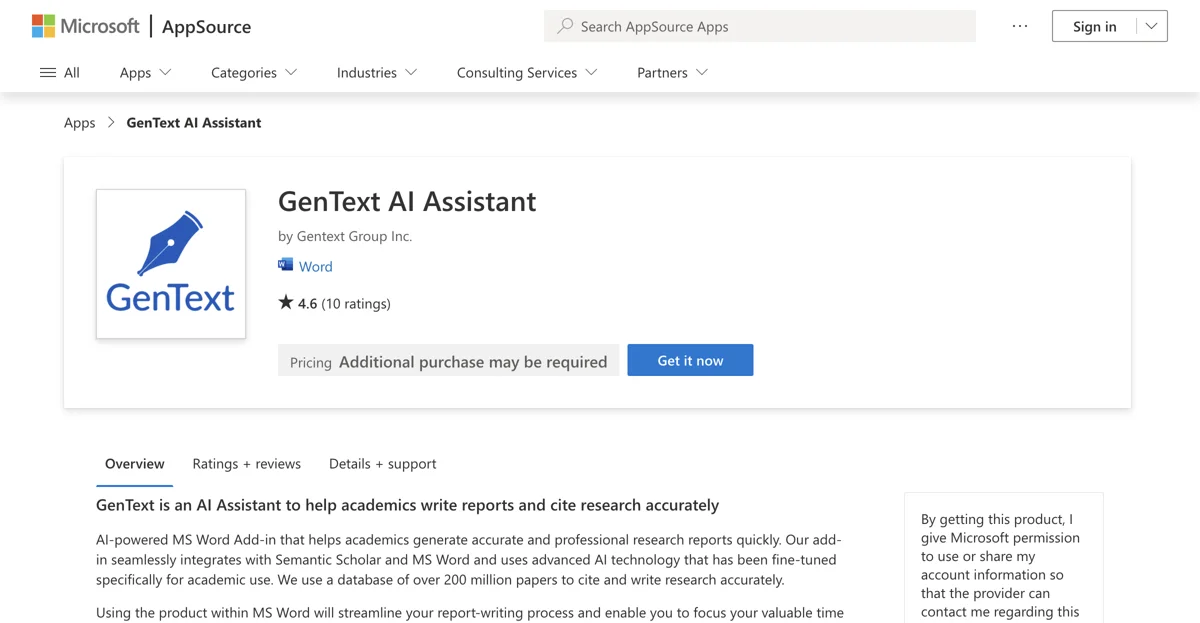 GenText AI Assistant: Streamline Your Academic Writing