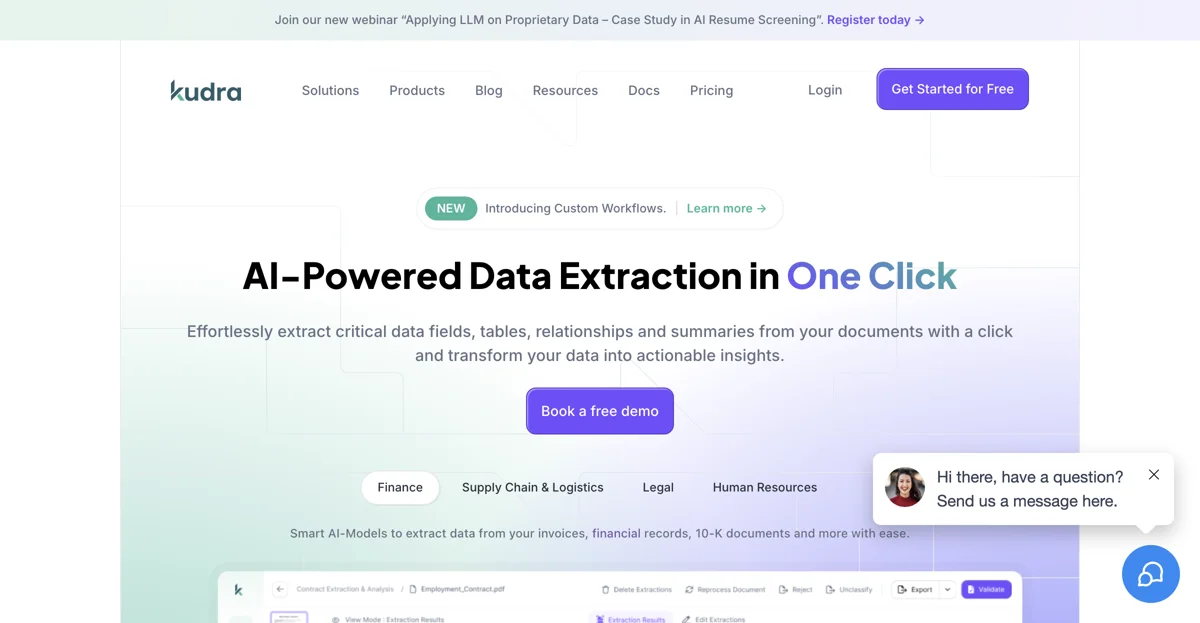 Kudra: AI-Powered Data Extraction Made Easy