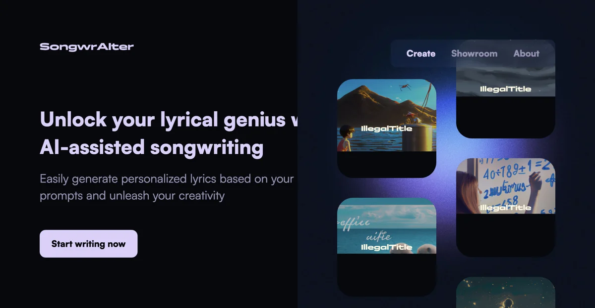 Unleash Your Creativity with SongwrAiter - AI Lyrics Generator