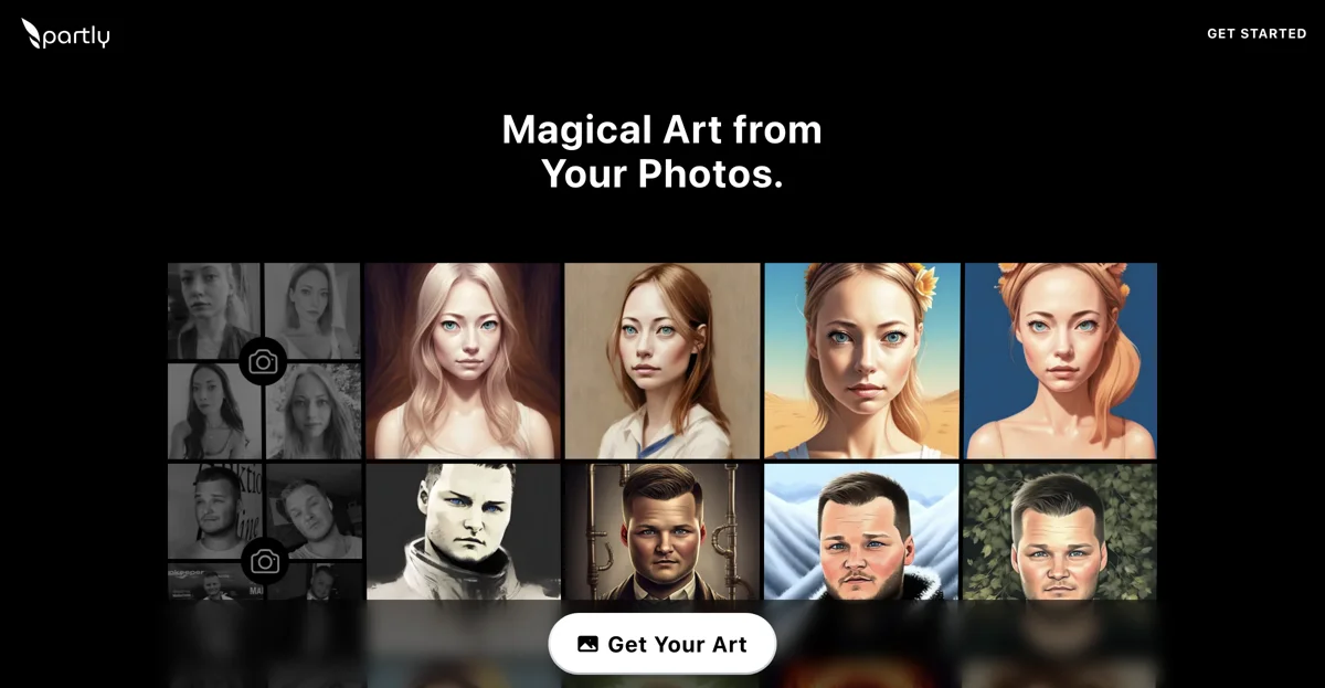 Transform Your Photos into Art with Partly's AI Generator