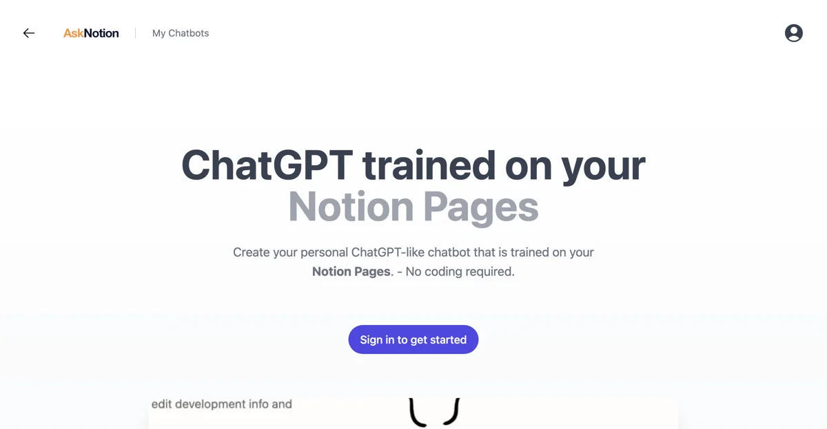 Transform Your Notion Pages with AskNotion Chatbot