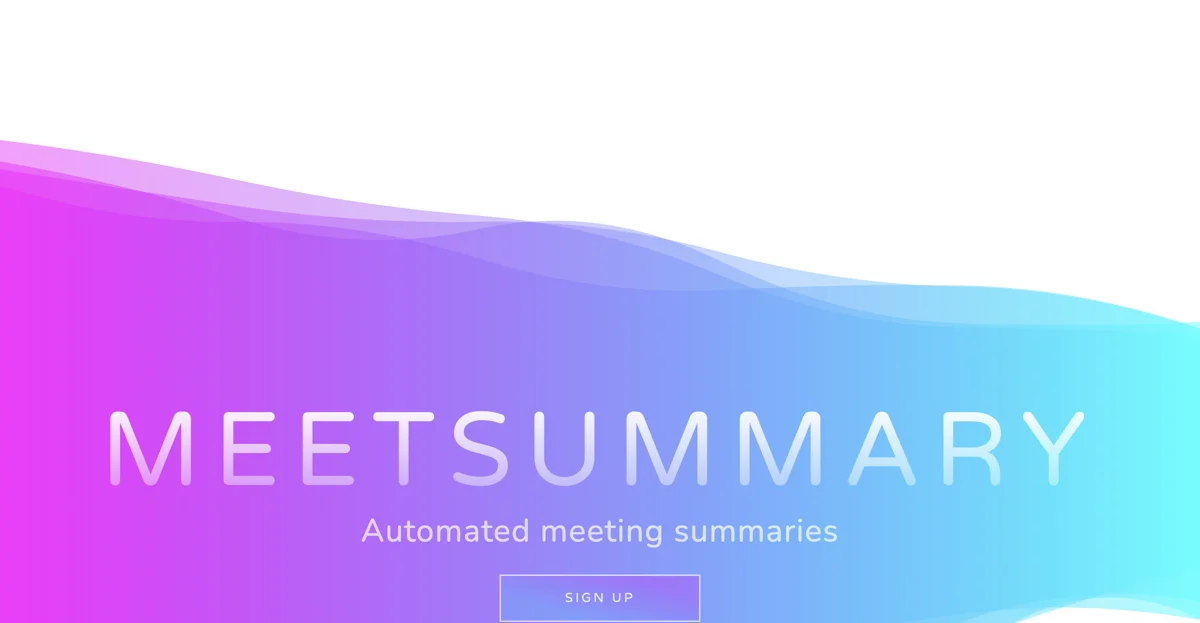 MeetSummary: Tóm Tắt Cuộc Họp Tự Động Siêu Dễ