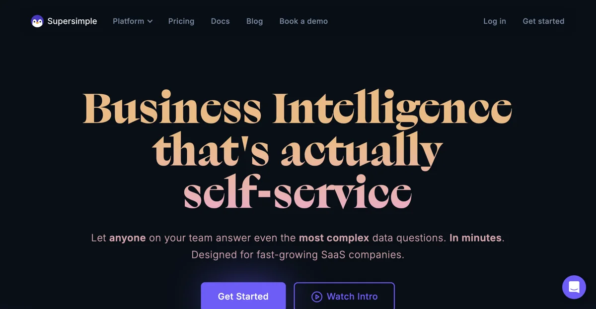 Supersimple | Business Intelligence cho B2B SaaS