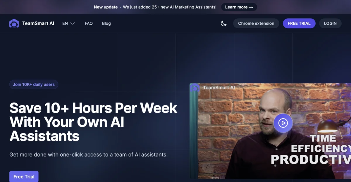 Boost Your Productivity with TeamSmart AI Chrome Extension