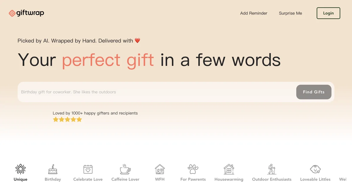 Giftwrap: Your AI Gift-Giving Assistant