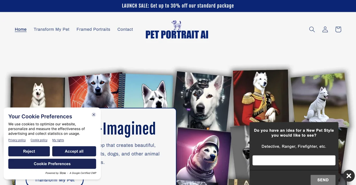 Pet Portrait AI: Custom Pet Portraits Made Easy