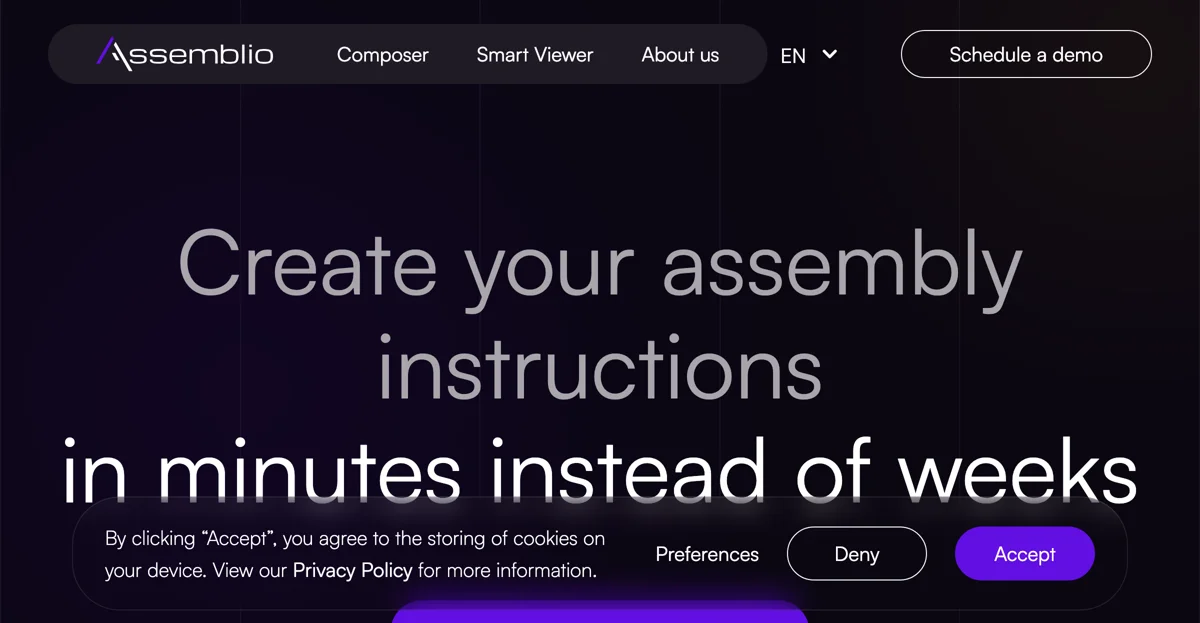 Assemblio: Create Assembly Instructions in Minutes