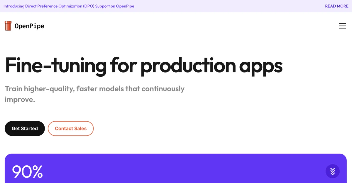 OpenPipe: Fine-Tuning Made Easy for Developers