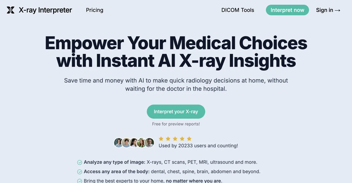 X-ray Interpreter: Instant AI Insights for Medical Imaging