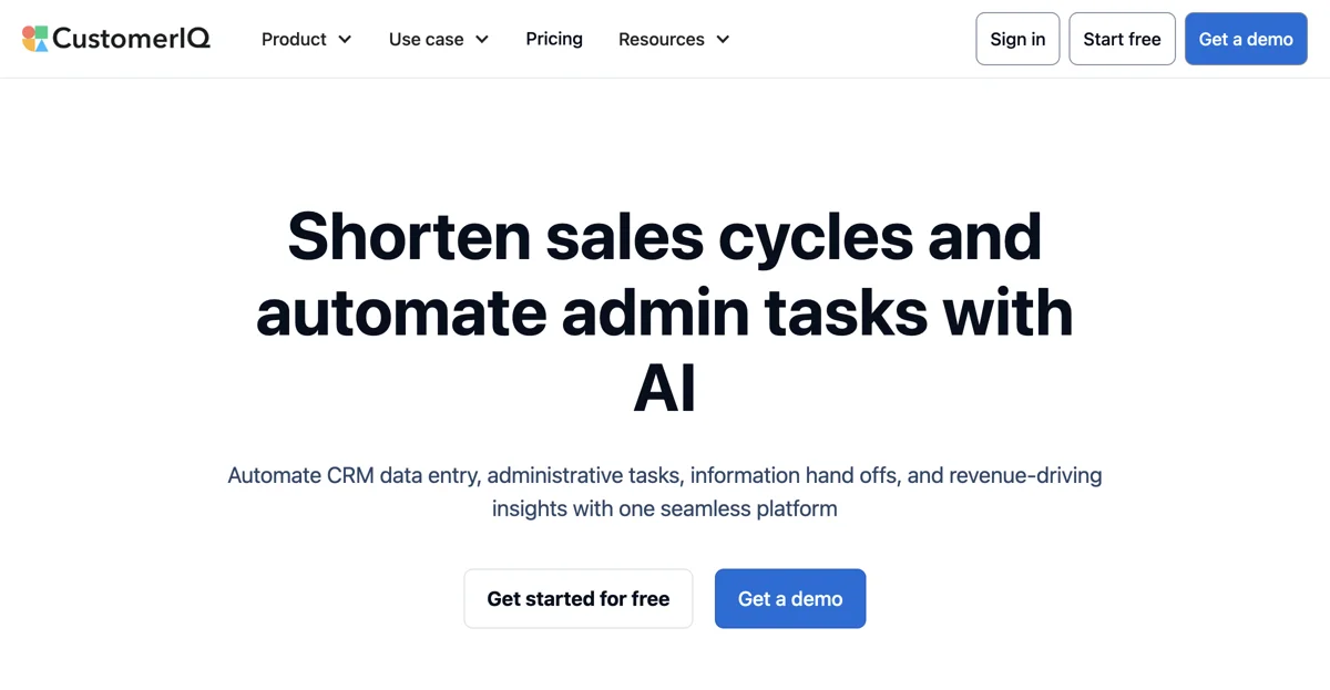 CustomerIQ: Revolutionize Your Sales with AI Automation