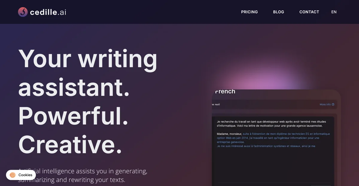 Cedille: Your AI Writing Assistant for Text Generation