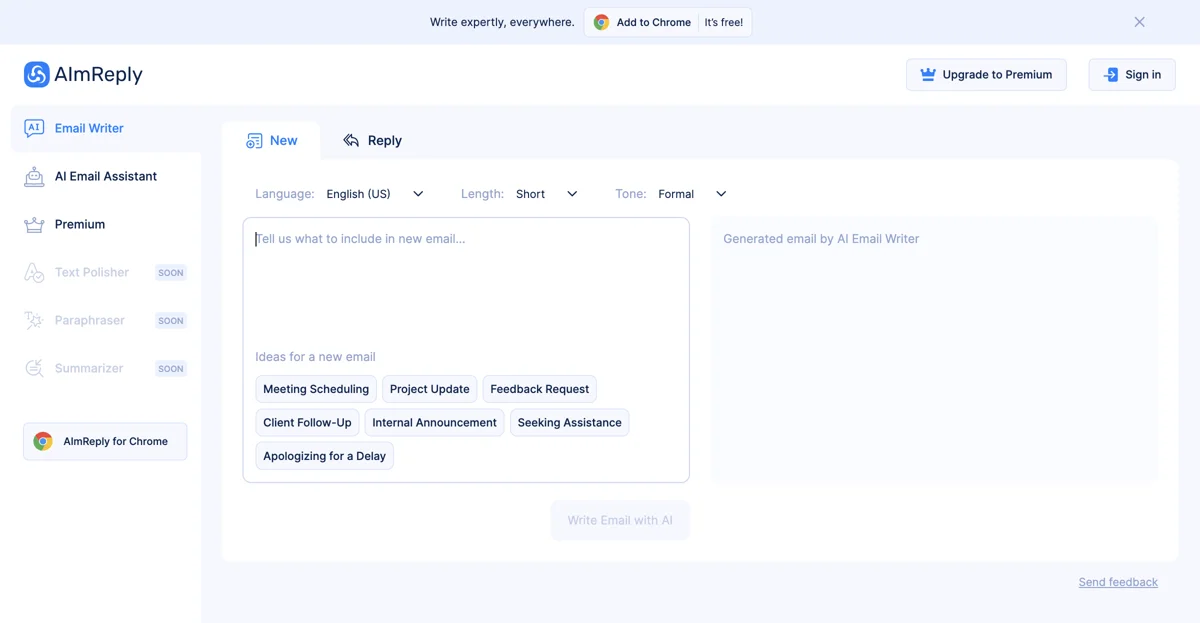 Transform Your Emails with AImReply - Free AI Email Writer