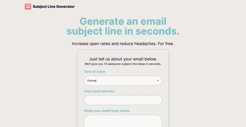 Subject Line Generator