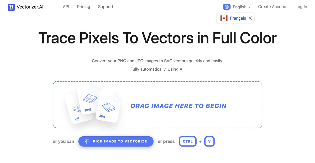 Convert PNG, JPG Files to SVG Vectors Online - Vectorizer.AI