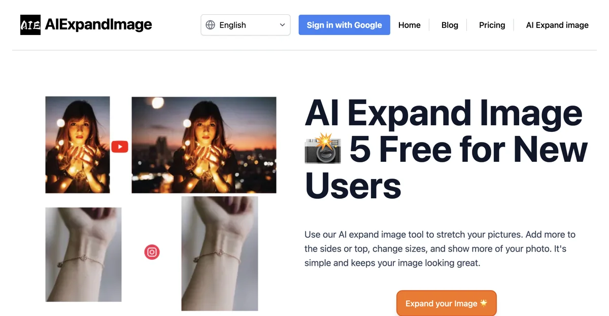 AI Expand Image | Công Cụ Mở Rộng Ảnh AI Miễn Phí