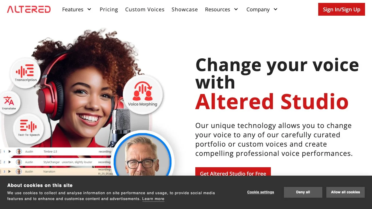 Transform Your Voice with Altered Studio: AI Voice Changer