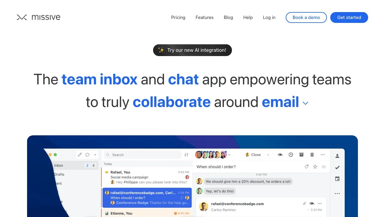 Missive: Enhance Team Collaboration with Email & Chat